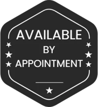Availalbe by Appointment badge